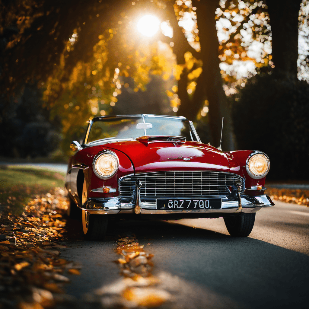 A classic car photoshoot.